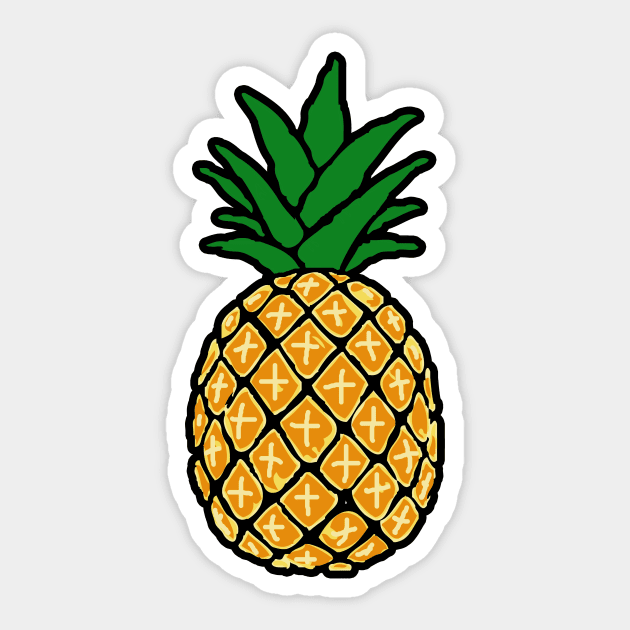 Pineapple #1 Sticker by headrubble